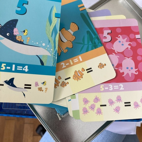 Disney Finding Nemo 1 2 3 Counting Card Game 48 Cards Open Box - Picture 3 of 4